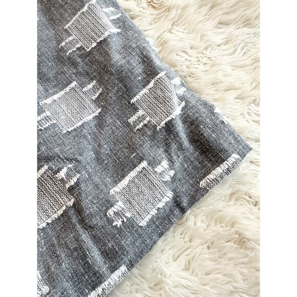 70s Grey & White Slub Knit Fringe Set - Picture 12 of 16